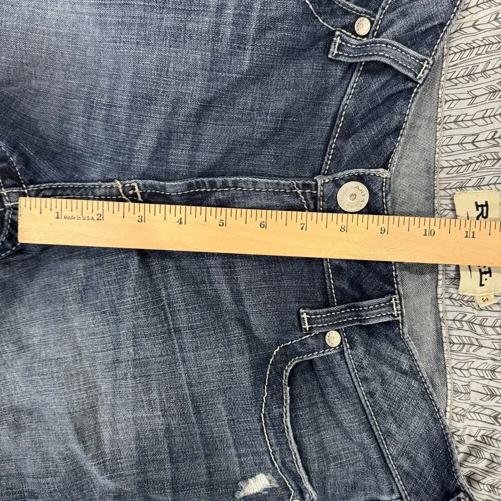 Ariat R.E.A.L. Gianna Straight Mid Rise Arrow Jeans Stryker Wash Style 10034655 - Picture 9 of 10